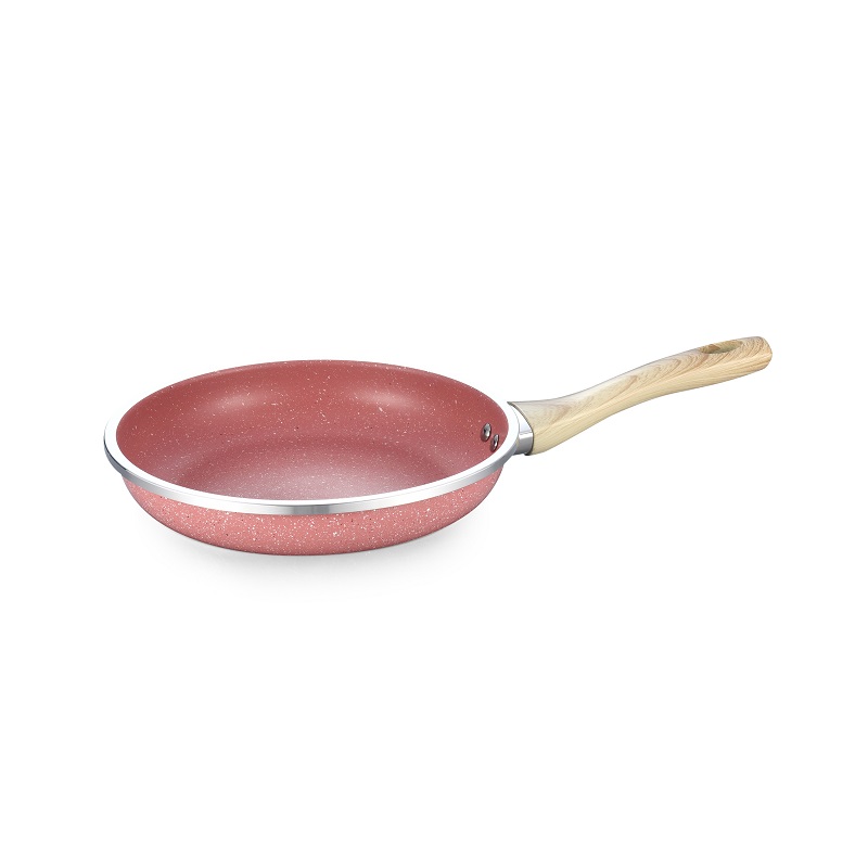 Rolled-Edge Aluminum Press Fry Pan 