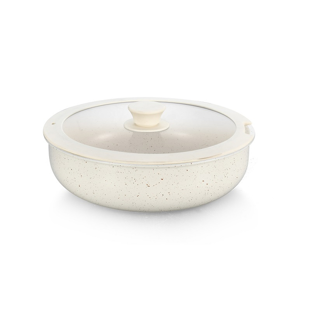 Aluminum Press Fry Pan with removeable handle