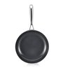 Triple stainless steel fry pan