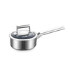 Triple stainless steel fry pan