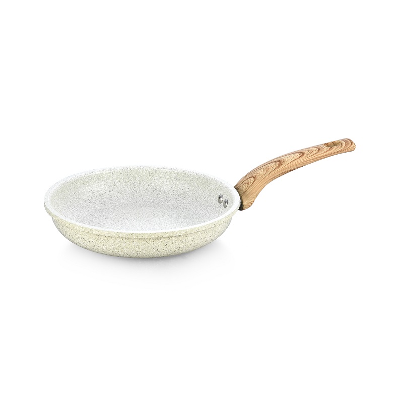Rolled-Edge Aluminum Press Fry Pan 