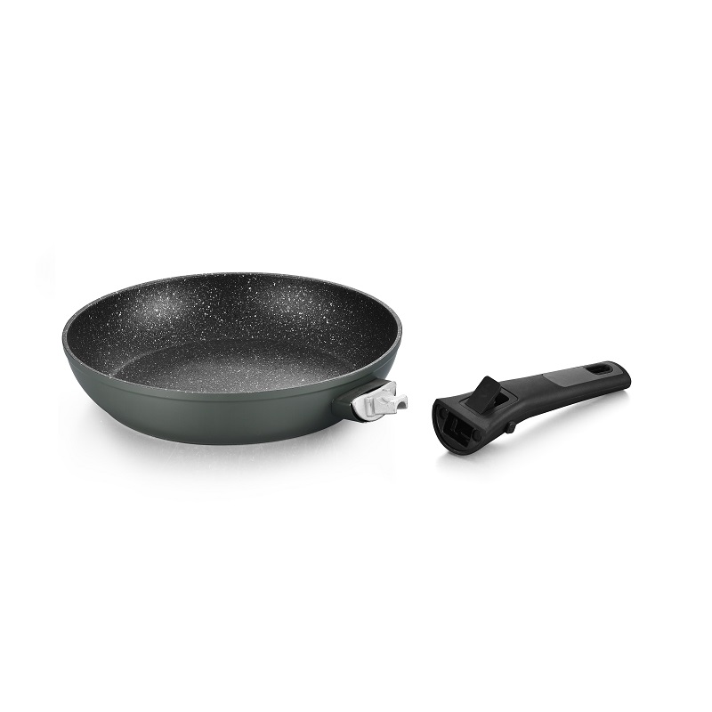 Aluminum Forged Fry Pan with removeable handle