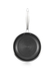 Triple stainless steel fry pan