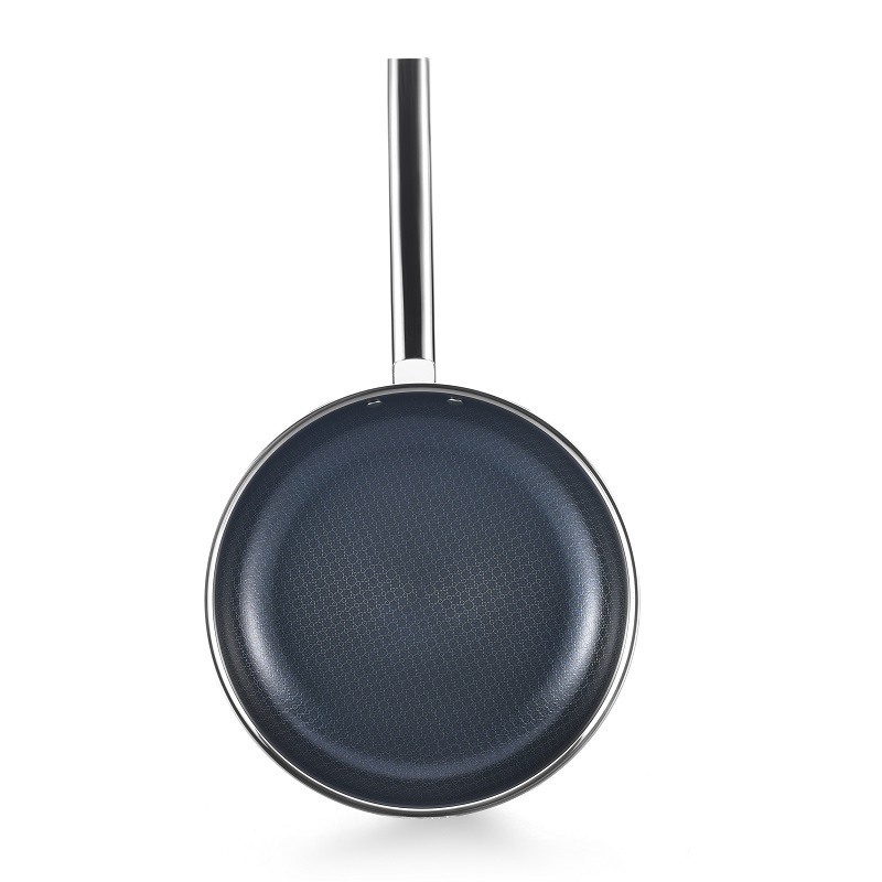 Triple stainless steel fry pan