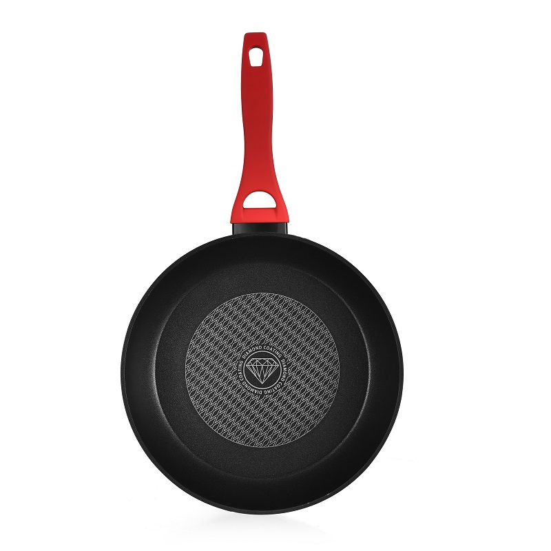 AluminumTri-color pad print forged fry pan