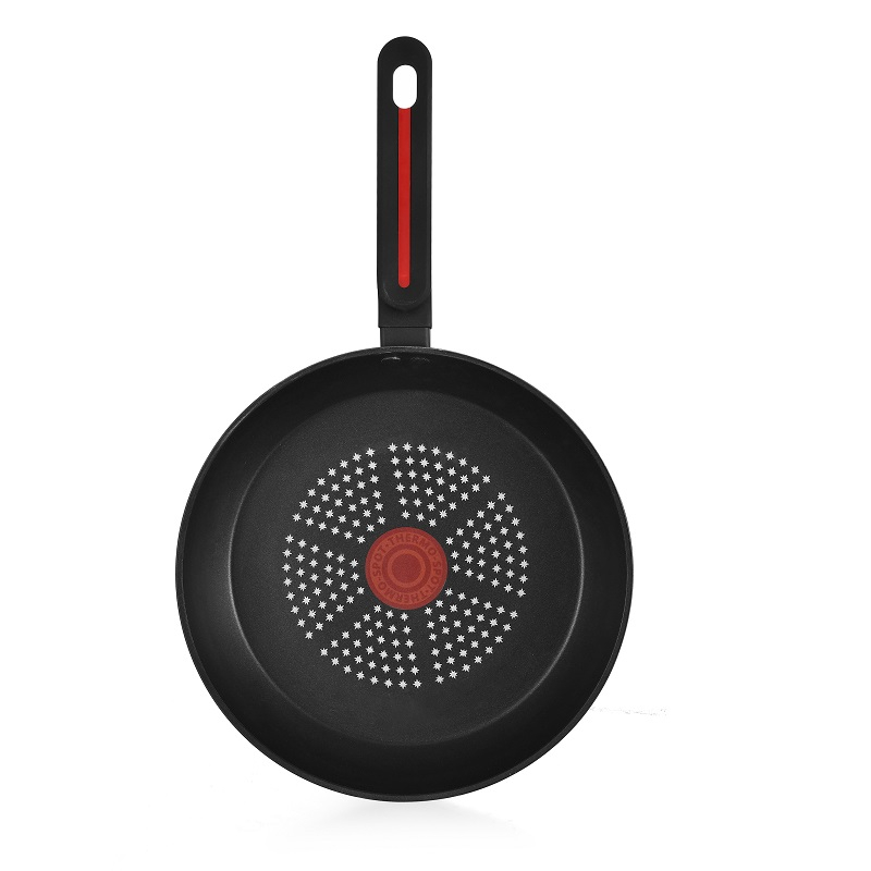 AluminumTri-color pad print forged fry pan