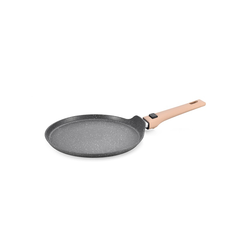 Aluminum forged pizza pan with removeable handle